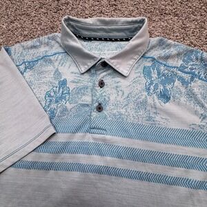 Tommy Bahama Polo Island‎ Zone Men's Medium Moisture Wicking Tech Marlin Logo